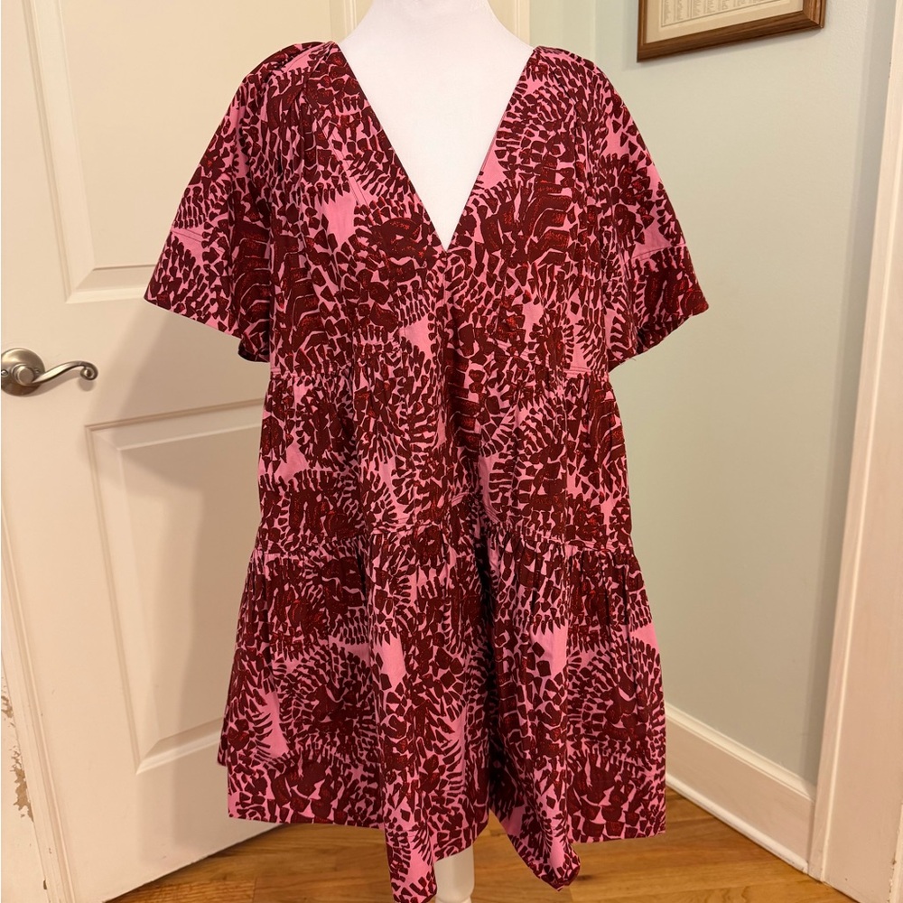 A.L.C. Women's Mini Dress in Pink and Red